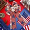 2 Pcs Large Patriotic Wreath Bow Decor, 4th of July (Multicolored)